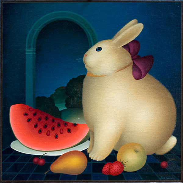 Rabbit with Watermelon