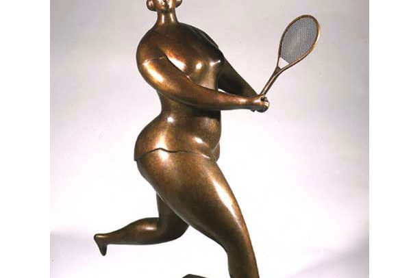 Woman with Tennis Racket