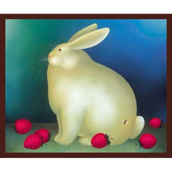Rabbit with Strawberries