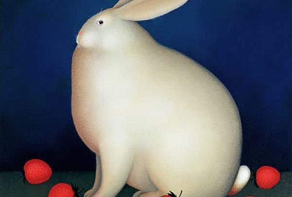 Rabbit with Strawberries